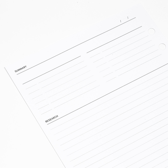 Cloth and Paper Mind Mapping Insert-A5 available in Unpunched & 6-ring 20e - Picture 4 of 8